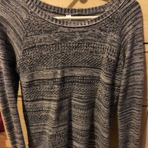 Gray hi low sweater